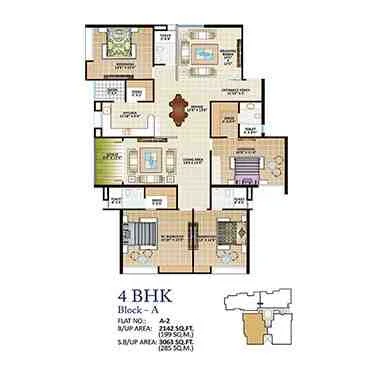 4 BHK, Block A(A-2)