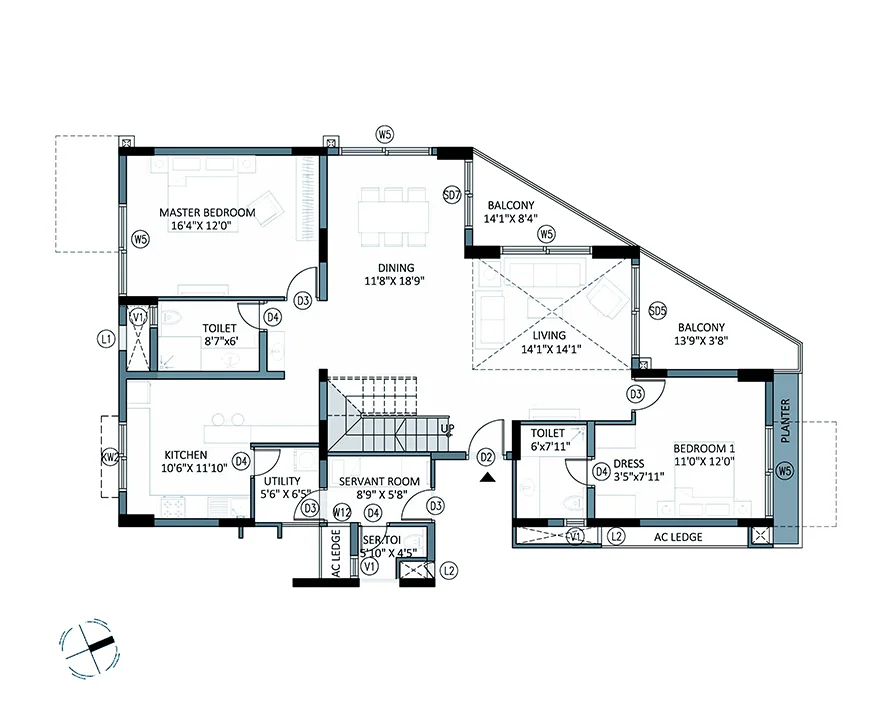 BCM Panache 3 & 4 Bed Luxury Apartments in Judicial Layout, Yelahanka